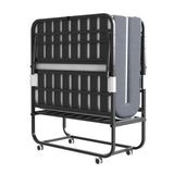 75" x 38" Twin Folding Bed with 3.7" Memory Foam Mattress, Portable Foldable Extra Bed, Rollaway Bed T2398P290413