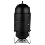 ZNTS Vertical Steel Charcoal Smoker, Heavy Duty Three Layer Round BBQ Grill Smokey Mountain Cooker for 11838107