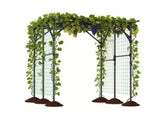 Large Garden Trellis Arch - 79"x59"x78" PE-Coated Metal, Rustproof Plant Support for Climbing Vines 62443253