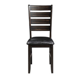 Black and Espresso Ladder Back Side Chairs B062P182738