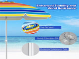 6.5 Feet Beach Umbrella - Multicolor 54266523