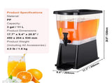 3-Gallon Beverage Dispenser with Stand, Spigot, and Lid Ideal for Serving Drinks at Events, 17861192
