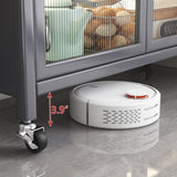 Open-door kitchen shelving Floor-to-ceiling multilevel household microwave storage cabinet bowls W509P164655