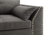 Laurissa Light Charcoal Linen Chair W/3 Pillows B2726P277877