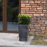 3 PCS Indoor Planters with Drainage Hole Gray 36403940
