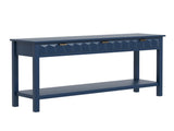 U_Style 60'' Fir Veneer Entryway Table Honeycomb-patterned Fronts,Modern Stylish Console Table N711P230811V
