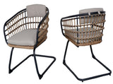 Wicker Dining Chair-SET OF 2 is designed to elevate your patio, balcony, or garden space into a W3990P421170