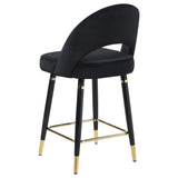 Black Open Back Counter Height Stools B062P145678