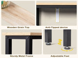2 Pack 39.4" Narrow Console Sofa Table with Power Outlets and USB Ports, Long 25208205