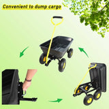 Folding car Poly Garden dump truck with steel frame, 10 inches. Pneumatic tire, 300 lb capacity body W22758303