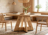 31.5 Inch Square Dining Table for 2 to 4 People, Compact Kitchen Dinner Table 16184462