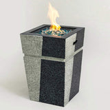 Outdoor Concrete Fire Pit Column Propane Fire Pit Patio Gas Fire Pit W85343018