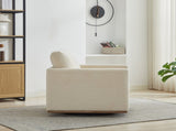 30.7"W Square Upholstered Swivel Accent Chair and Comfy Accent Single Sofa 360 Degree Club W3188P280020