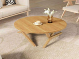 Round 2-in-1 Transformer Coffee Table with Adjustable Height, 16.5" for Coffee Table, 29.5" for N735P369877N