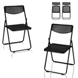 ZNTS 4 Pack Plastic Folding Chairs, Lightweight Stackable Commercial Chairs, Portable Event Seats Indoor 82654466