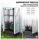 31.5" x 15.7" x 48.8" Garden Bed with PE Cover 76186859