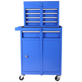 ZNTS 5-Drawer Rolling Tool Chest, High Capacity Tool Storage Cabinet W/Lockable Wheels, Adjustable Shelf W1239132607