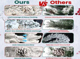 Artificial 5ft Flocked Christmas Tree with 600 PVC Branch Tips, Pine cone*27pcs, memory wireiron 67157534