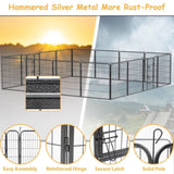 ZNTS Dog Pens Outdoor 32" Height Foldable 16 Panels Heavy Duty Metal Portable Dog Playpen Indoor W1422112803