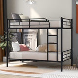 ZNTS Twin Over Twin Metal Bunk Bed 03189472