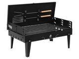 44*27*7cm Portable Square Charcoal Grill Black 87215961