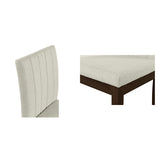 Upholstered Channel-back Dining Chair Set of 2 B035P262672