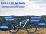A2670 26 Inch Mountain Bike with 21-Speeds & Full Suspension Steel Frame, Alloy Rims, Disc Brakes W1856P471614