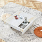 A modern and practical coffee table with imitation marble patterns, made MDF material. The fusion W1512P353532