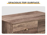 Grey linen particleboard with melamine veneer, 66*40*131cm, 52 drawer cabinet, matte gold handles 29836345