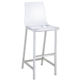 Clear and Chrome Bar Stools B062P145576