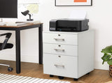 White Wood Grain Density Board Three Drawers Wooden Filing Cabinet 50763248