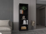 Zachary Black 5-Shelf Slim Bookcase B062P175813