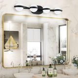 (Same as W1340P143677/L2001-B-4) Modern Minimalist Bathroom Vanity Light, LED 4 Bulb Frosted Glass W1340P206792