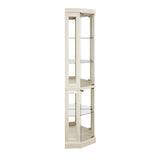 Lighted Corner Curio Cabinet - Display Case for Living Room, Antique Collectibles, Wine & Bar Glass W1758P294619