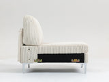 Modular Sectional Sofa Armless Seat Module, Corduroy Sectional Couch, Single Couch Modular Armless W3098P257002