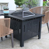 Grill over stove tea cooking furniture Table Brazier stove heater Square outdoor smokeless grill 73359223