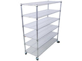 6 Tier 6000lbs Capacity NSF Metal Shelf Wire Shelving Unit, Heavy Duty Adjustable Storage Rack with W465142130