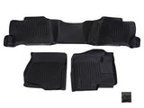 Black TPE Floor Mat fit for GMC Sierra 1500/3500 HD Crew Cab 2007-2014 Car Carpet 96821284