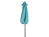 9ft Patio Umbrella, Outdoor Market Umbrella with Push Button Tilt, Crank Handle, 6 Sturdy Iron Ribs, 63147882