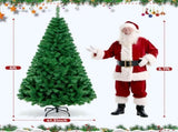 6ft Artificial Christmas Tree with 1,000 Branch Tips, Hinged PVC Xmas Tree with Metal Stand, Green 82451435