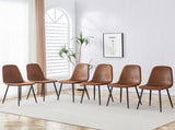 A set of 6 modern medieval style restaurant cushioned armchairs, equipped with soft suede cushions W1151P299750