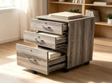 () 3-Drawer P2 Particleboard Melamine-Faced Wooden Filing Cabinet 32007989