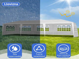 3*9m 5-Sided Iron PE Cloth Spiral Pipe Pergola 75690259