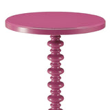 Purple Accent Table with Pedestal Base B062P209055