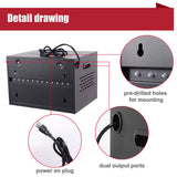 12 Bay Charging Cabinet for Laptop,Chromebook, Locking Charging Station-BLACK W2660P309608
