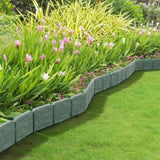 Garden Edging Border,Imitation Stone Effect Garden Lawn Border,No Dig Flexible Lawn Edging and 47065926