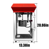 Kaitu Bar Style Popcorn Machine, 6-Ounce Popcorn Maker Popper, Red W2841P218157