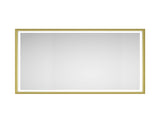 72 x 48 Inch LED Bathroom Mirror with Aluminum Frame, Wall Mounted Vanity Mirror, Anti-Fog, Memory, W2287P283317