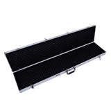 135*28*10cm Aluminum New Framed Locking Gun Pistol HandGun Lock Box Hard Storage Carry Case Silver 10867848