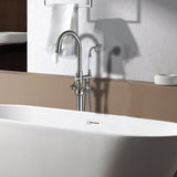 ZNTS Freestanding Bathtub Faucet with Hand Shower W1533125097